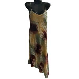 Lapis Women's Slik Burnout Velvet Abstract Slip Dress Size S‎ Party/Cocktail